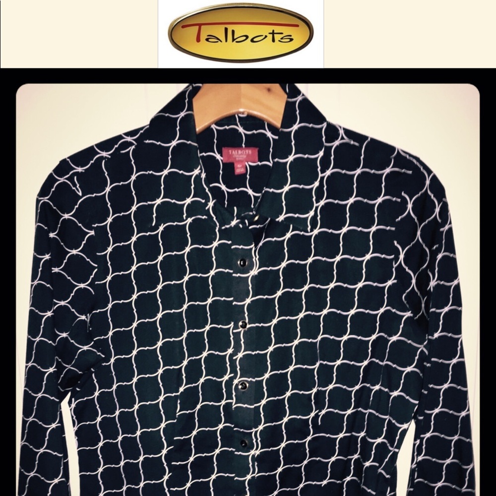 Talbots Button Down Wrinkle Resistant Shirt